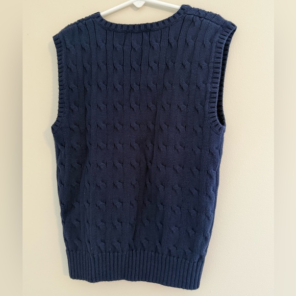 Polo by Ralph Lauren Boys Cable-Knit Cotton Sweater Vest. Size 7. - Picture 2 of 6